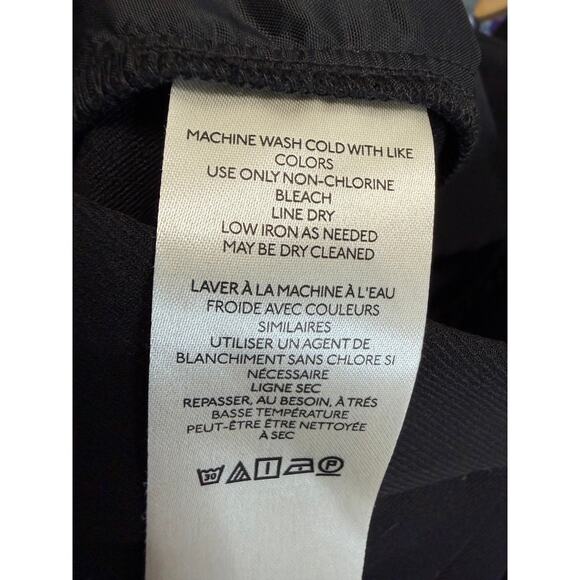 Maeve Anthropologie High-Waisted Wide-Leg Trousers Black Pant Sz 2 NWOT - Picture 14 of 15